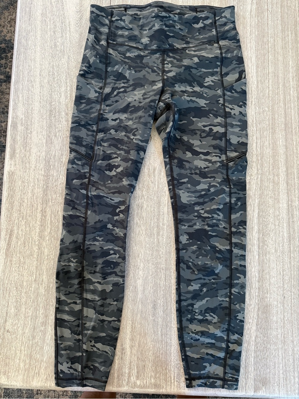 lululemon athletica Gray & Black Camo High-Rise Leggings